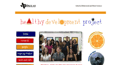 Desktop Screenshot of healthydevelopmentproject.utdallas.edu