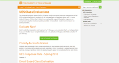 Desktop Screenshot of eval.utdallas.edu