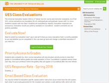 Tablet Screenshot of eval.utdallas.edu