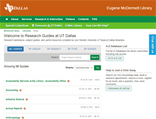 Tablet Screenshot of libguides.utdallas.edu